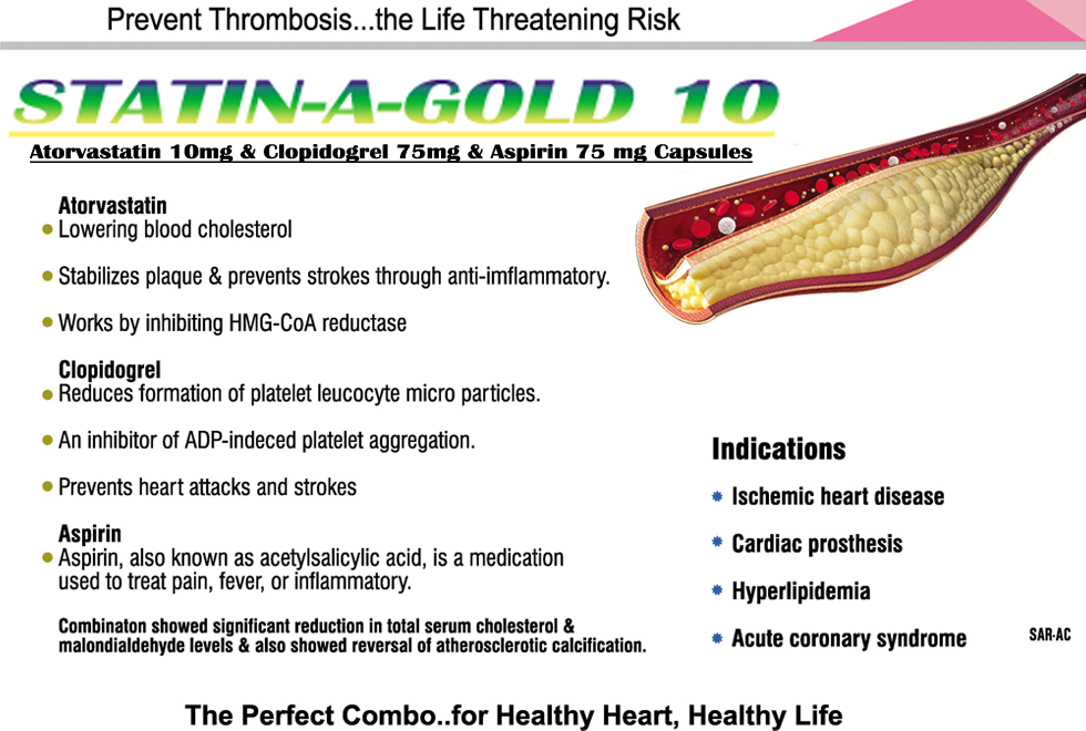 STATIN -A-GOLD 10 - Zol Pharma Product