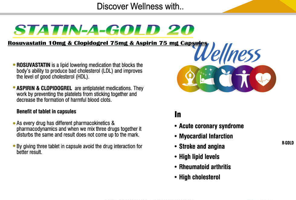STATIN-A-GOLD 20 - Zol Pharma Product